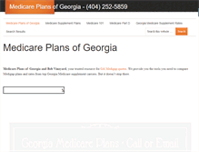 Tablet Screenshot of medicareplansgeorgia.com